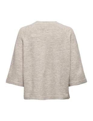 Only Onlsimoni 3/4 Pullover Knt Noos Trui Pumice Stone Melange