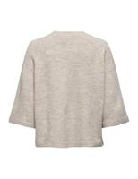 Only Onlsimoni 3/4 Pullover Knt Noos Trui Pumice Stone Melange - thumbnail
