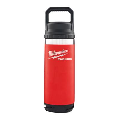 Milwaukee packout™ 532 ml fles met deksel rood - 4932493991 Milwaukee packout™ 532 ml fles met deksel rood - 4932493991