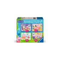 Ravensburger peppa pig 4-in-1 puzzel - thumbnail
