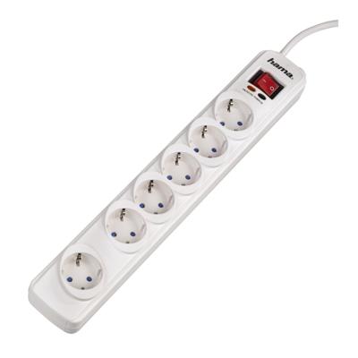 Hama Stekkerdoos 6-voudig Met Overspanningsbeveiliging Hama Stekkerdoos 6-voudig Met Overspanningsbeveiliging