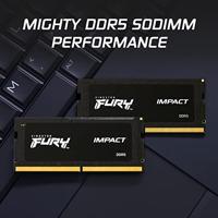 Kingston Impact Black XMP Werkgeheugenmodule voor PC DDR5 32 GB 2 x 16 GB 6400 MHz 262-pins SO-DIMM KF564S38IBK2-32 - thumbnail
