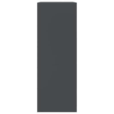 Dressoir 67x39x107 cm staal antracietkleurig