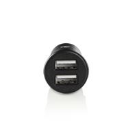 Auto-oplader | 4,8 A | 2 uitgangen | USB-A | Zwart - thumbnail