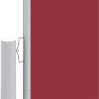 Windscherm uittrekbaar 160x1000 cm rood - thumbnail