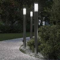 Bolderverlichting met stopcontact 3 stuks 110 cm roestvrij staal IP44 - thumbnail