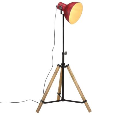 VidaXL Vloerlamp 25 w e27 75x75x90-150 cm verweerd rood