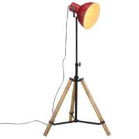 VidaXL Vloerlamp 25 w e27 75x75x90-150 cm verweerd rood - thumbnail