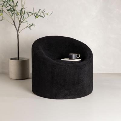 Nohr Fauteuil 'Alea' Teddy, kleur Zwart Nohr Fauteuil 'Alea' Teddy, kleur Zwart