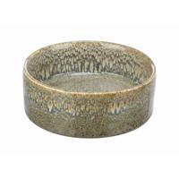 TRIXIE VOERBAK / DRINKBAK KERAMIEK BRUIN 13X13 CM 400 ML - thumbnail