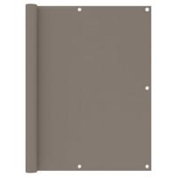 VidaXL Balkonscherm 120x600 cm oxford stof taupe - thumbnail