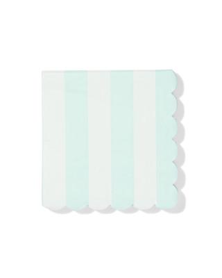 HEMA Servetten 24x24cm papier strepen blauw - 20 stuks