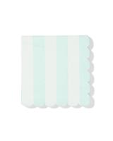 HEMA Servetten 24x24cm papier strepen blauw - 20 stuks - thumbnail