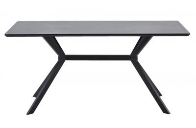 WOOOD Eettafel 'Bruno' 160 x 90cm, kleur zwart