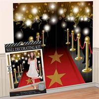 Amscan Wanddecoratie hollywood scene 165 cm 2-delig | 24 stuks - thumbnail