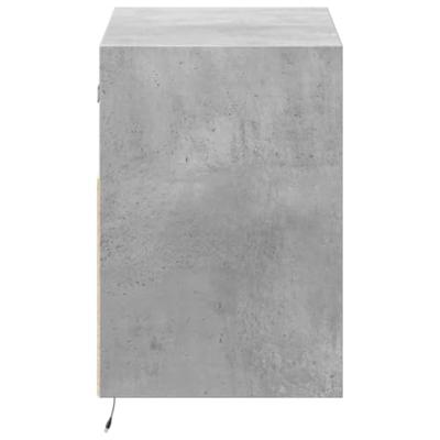 Tv-wandmeubel met LED-verlichting 80x31x45 cm betongrijs