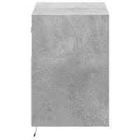 Tv-wandmeubel met LED-verlichting 80x31x45 cm betongrijs - thumbnail