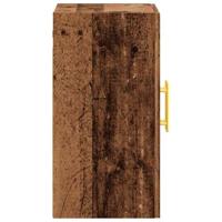 Wandkast 60x31x60 cm bewerkt hout oud houtkleurig - thumbnail