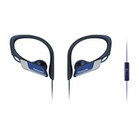 Panasonic RP-HS35ME-A Sport Koptelefoon - Headset voor Mobiele Telefoon, verwisselbare Paspoorten (S/M/L), IPX2 Bescherming, Clip, Blauw - thumbnail