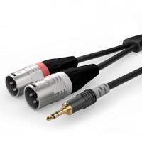 Sommer Cable HBA-3SM2-0300 Audio Adapterkabel [1x XLR-stekker 3-polig - 1x Jackplug male 3,5 mm] 3.00 m Zwart - thumbnail