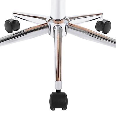 Kantoorstoel draaibaar gebogen hout en stof taupe