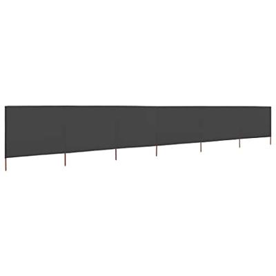Windscherm 6-panelen 800x120 cm stof antraciet