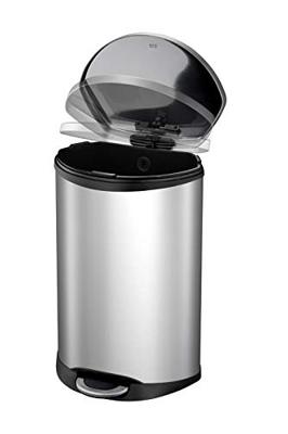 EKO pedaalemmer shell 50 l matzilverkleurig