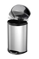 EKO pedaalemmer shell 50 l matzilverkleurig - thumbnail