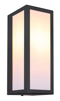 Globo Zwarte wandlampGundula melk glas - 31980O