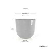 Ecopots Oslo kunststof bloempot Taupe - Ø 42,8 cm - thumbnail
