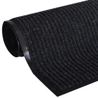 VidaXL Deurmat 90x120 cm pvc zwart - thumbnail