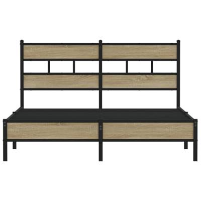 Bedframe zonder matras hout sonoma eikenkleurig 140x190 cm Bedframe zonder matras hout sonoma eikenkleurig 140x190 cm