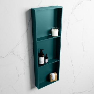 MONDIAZ EASY Nis 89,5x29,5cm in solid surface kleur Smag | Smag. 3 vakken geschikt voor in- of opbouw