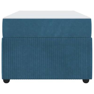 Bedframe met matras Blauw 90 x 190 cm Stof