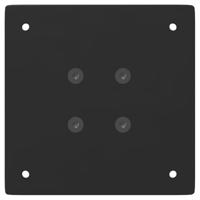 Salontafelpoten 4 st 42 cm staal zwart - thumbnail