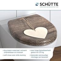 Schutte Duroplast WC-bril WOOD HEART met soft-close en quick-release
 82377 - thumbnail