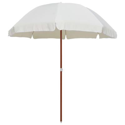 VidaXL Parasol met stalen paal 240 cm zandkleurig VidaXL Parasol met stalen paal 240 cm zandkleurig