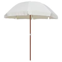 Parasol met stalen paal 240 cm zandkleurig - thumbnail