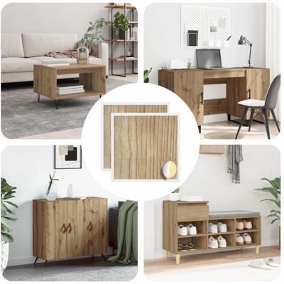 Zelfklevende Schroefhoes 2 pcs Artisan Eiken 20 x 0,5 mm