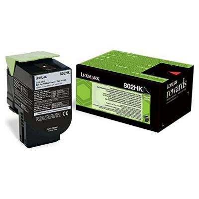 Lexmark Toner 802HK Origineel Zwart 4000 bladzijden 80C2HKE Lexmark Toner 802HK Origineel Zwart 4000 bladzijden 80C2HKE