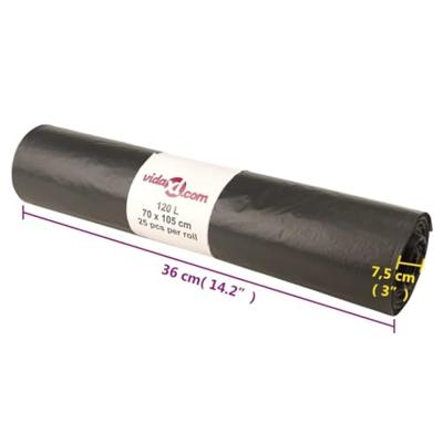 Vuilniszakken 250 st 120 l zwart Vuilniszakken 250 st 120 l zwart