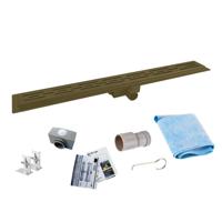 Douchegoot Flens BWS Met Uitneembaar Sifon 100 cm Mat Metallic Brown Boss & Wessing - thumbnail