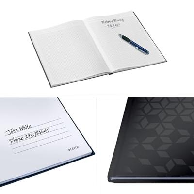 Leitz 46261095 Notitieboek Geruit Zwart Aantal paginas: 80 DIN A4