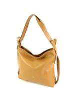 ruime leren damestas schoudertas ELISA cognac - thumbnail