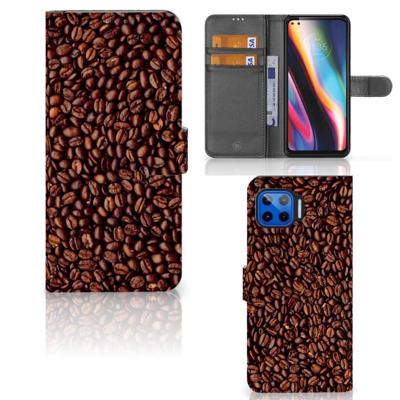 Motorola Moto G 5G Plus | Book Cover | Koffiebonen | Portemonnee hoesje