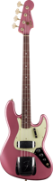 Fender Custom Shop 1965 Jazz Bass Journeyman Relic, Faded Burgundy Mist Metallic RW - thumbnail