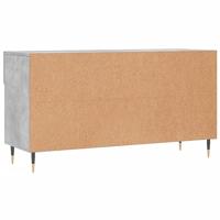 VidaXL Schoenenbank 102x35x55 cm bewerkt hout betongrijs - thumbnail