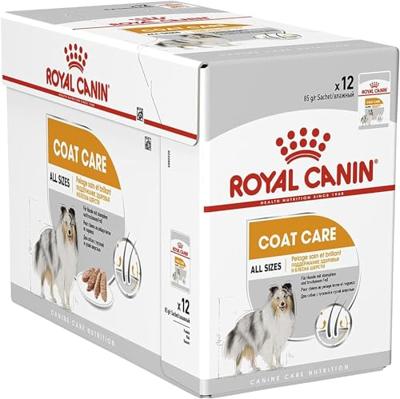Royal Canin Coat Care natvoer hondenvoer zakjes 12x85g - thumbnail