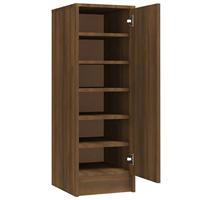 VidaXL Schoenenkast 32x35x92 cm bewerkt hout bruin eikenkleur - thumbnail
