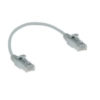 ACT DC9030 LSZH U/UTP CAT6 Datacenter Slimline Patchkabel Snagless | RJ45 connectoren | Grijs | 15 cm - thumbnail